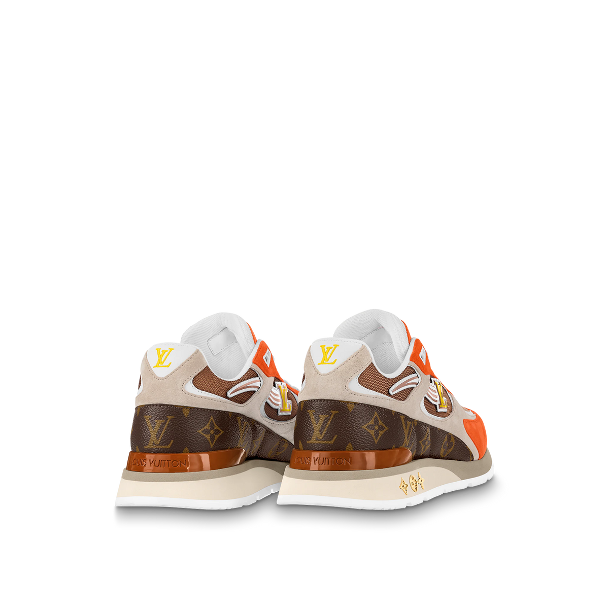 vuitton shoes orange and