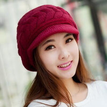 Load image into Gallery viewer, BING YUAN HAO XUAN Knitted Hat Women Winter Hats for Women Ladies Beanie Girls Skullies CAPS Bonnet Femme SnapBack Warm Wool Hat