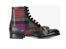 Load image into Gallery viewer, Gucci Tartan Queercore brogue boot
