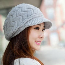 Load image into Gallery viewer, BING YUAN HAO XUAN Knitted Hat Women Winter Hats for Women Ladies Beanie Girls Skullies CAPS Bonnet Femme SnapBack Warm Wool Hat
